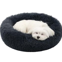 FLAMINGO Panier Pacha Rond Gris - 55x55x12cm - Confortable, Durable et Élégant, Idéal pour Chiens et Chats