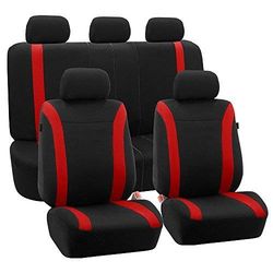 Cosmopolitan FH-FB054115 Fundas de Asiento Planas, compatibles con airbag, Banco Dividido, para la mayoría de Coches, Camiones, caravanas y Furgonetas