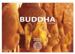 BUDDHA - Ein sanftes Lächeln (Wandkalender 2025 DIN A2 quer), CALVENDO Monatskalender: Buddha-Statuen aus Asien