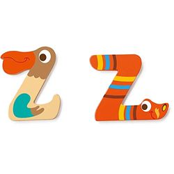 SCRATCH Alle andere mobiliteiten, decoratie en opslag voor kinderen SCRATCHScratch Deco: Wooden Letter 'Z', 2 asstd, stijlen, 3 lijm included, op kaart, meerkleurig (meer dan een)