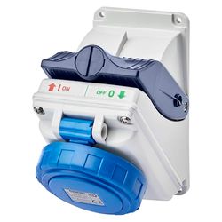 Gewiss-2p-Gw66470 sortie (t ip55 6h 230 v 16 50/60 hz) bleu
