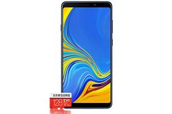 Samsung Galaxy A9 (2018) Smartphone Bundel (6,3 Inch, 128 Gb] + Evo Plus 128 Gb Geheugenkaart, Limonade Blauw