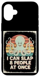 Funny Octopus Joke Grunge Eight Arms Humor Case for iPhone 16 Plus