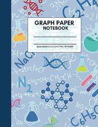 Graph Paper Notebook: Grid Paper for Math and Science, 5 x 5 Squares, Ideal for Precision Drawings, Graphs, and Diagrams