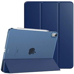 TiMOVO Cover Custodia per iPad Air 11 Pollici (M3/M2-2025/2024), iPad Air 5a/4a Generazione(2022/2020) 10,9 Pollici, Ultra Sottile Leggero Semi-Trasparente Rigido Cover - Blu Marino