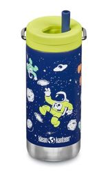 Klean Kanteen TKWide Space Case, uniseks, 300 ml (met twist-deksel), marineblauw