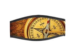 Best Divers klockarmband mask av neopren, dubbel kardborrlås, kompassning