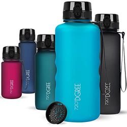 720°DGREE Water Bottle 2l "uberBottle" +Fruit-Sieve, softTouch - Waterfles BPA-Free, Lekvrij, Herbruikbaar - Grote XXL Drinkfles, Sportfles voor Gym, Fitness-Studio, Camping, Outdoor, Travel