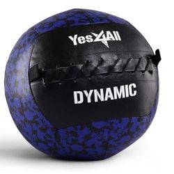 Yes4All 4SKQ 5 kg dynamisk väggboll/mjuk medicinboll, vägg med boll för helkroppsträning och styrketräning