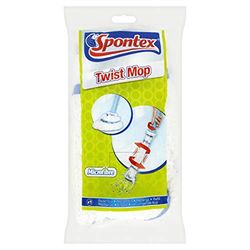 SPONTEX – Ricarica Twist Mop – Ricarica frange in microfibra per scopa a frange Twist Mop – 1 ricarica