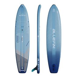 Bluefin Cruise Lite SUP paddleboard, paddelbrädor för vuxna, stående paddelbräda, sittbräda, ståupp-paddleboard, 11 fot 4 blåfenad supp lätt paddelbräda, kompakt SUP paddleboard