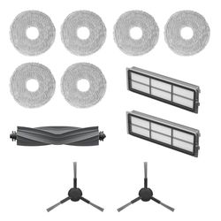 Dreame Kit Accessori per robot L10s Pro Gen2 Include 6x Panni mop (3 paia), 2x Filtri, 2x Spazzole laterali, 1x Spazzola principale, Accessori originali Dreame