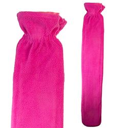 Lange Fleeced Hot Water Bottle - Fuchsia Paars