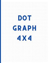 4x4 dot graph paper notebook: 8.5 x 11 | white paper | soft matt cover