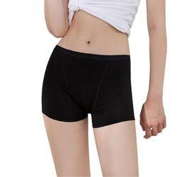 MY ALMA Culotte mestruale, Taglia L, Grande capacità di Assorbimento, comode e Lavabili, Senza tossine PFAS - Massimo Comfort - Colore Nero