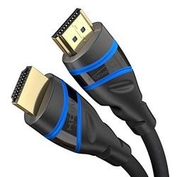 KabelDirekt – 10K & 8K Cavo HDMI, HDMI 2.1 b – 5x 3 m, disponibile in 0,5-5m – Certificato, sviluppato in Germania (Cavo ad alta velocità per PC, PS5, XB, monitor e TV – Nero-Blu)