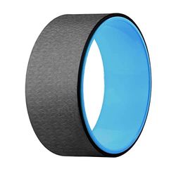 FSYC068N Body Dharma Yoga Wheel | Cerchio Roller Anello per Allenamento Pilates Fitness Workout Gym Ginnastica | Superficie Antiscivolo (Nero)