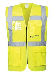 Portwest S476YER7XL Berlin verkställande väst, vanlig, storlek 7X-Large, gul