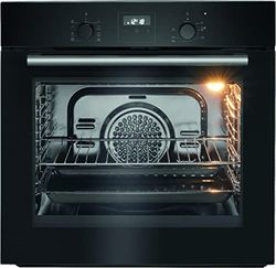 Bomann Forno autark EBO 7906 da incasso con pulizia a vapore, aria calda 3D, conversione d'aria, grill, riscaldamento superiore/inferiore, display LED, timer, sicurezza per bambini, nero