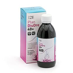 PLAMECA - Plan 21 DiuDre 40+, Control Peso Corporal, con Ortosifón, Lino y Salvia, Ayuda ante Retención de Líquidos y Vientre Hinchado, Equilibrio de Líquidos y Excesos, a Partir de 40 Años - 250 ml