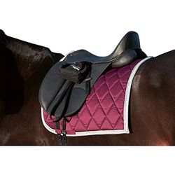 HKM Bella Tapis de selle Bordeaux Taille poney dressage