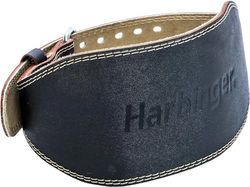 Harbinger Unisex gewatteerde lederen riem, zwart, X-Large