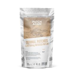 Patch Adam CBD Infused Patches - 50mg CBD Isolate with 24-Hour Release, Easy Application, Hassle-Free Absorption - Pack of 5 Pain Relief Patches