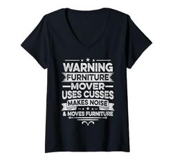 Womens Furniture Mover Design For furniture mover V-Neck T-Shirt