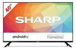 SHARP 40FG6EA Android Smart TV 40 tum, röststyrning via Google Assistant, Chromecast, Bluetooth, 2 x HDMI, 2 x USB, Dolby Audio, Active Motion 400