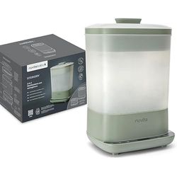 Nuvita 1088 SteriDry 2-i-1 sterilisator och torktumlare för babyflaskor – 99,99% ångsterilisering, HEPA-filter för ren torkning, 72 timmars steril förvaring, stor kapacitet