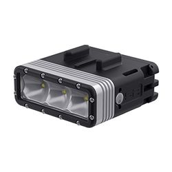 SP GADGETS POV LIGHT 2.0, undervattensbelysning LED för GoPro och Actionpro X8, dykare videolampa, dyklampa dyk lampa, 40 m vattentät, max. 600 lumen