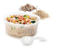 Tescoma 705018 Purity Microwave Cuoci Riso, Plastica, Bianco, Diametro 21 cm, Altezza 10.5 cm
