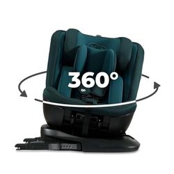 Kinderkraft XPEDITION 2 I-Size, Silla de coche, Isofix, Silla coche bebé, para niños, Ajustable, 5 posiciones, Sillade, para coche, Asiento de coche, Giratoria 360º, Grupo 0+/1/2/3, 0-36 kg, Azul