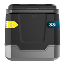 Cecotec Mini Nevera Portátil Bolero TravelCooling 33L D. Nevera eléctrica portátil de 33L, 12V-220V, para Coche y Caravana, función frío/Calor (8-65ºC), Aislamiento PU, Clase energética D