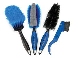 Park Tool Cykling Borstset, BCB-4.2 Bike Cleaning Brush Set, Blå, Paket med 4