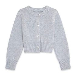 Tuc Tuc Tricot-jas met knopen, voor meisjes, grijs