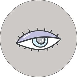 Bonateks, Ronde digitaal bedrukte muismat, antislip onderkant, voor kantoor en thuis, diameter: 22 cm