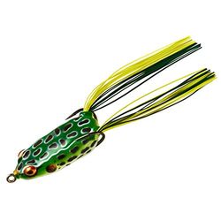 Booyah Pad Crasher Jr Topwater havsfiske ihålig kropp groda bete med ogräslösa krokar, leopardgroda