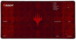 Konix Magic The Gathering XL muismat 70 x 35 cm voor desktop PC gaming - antislip rubberen onderkant - rood
