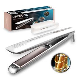 Cecotec Fer à lisser Bamba Ritual Care 885 Hydraprotect. revêtement en kératine et huile d'argan, ion réel, Sélection de la température à l'aide de boutons, température réglable 140-220 ºC
