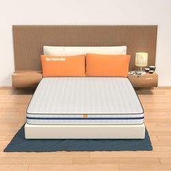 miasuite i sogni italiani Sencillo Colchón Matrimonial 160x195, Alto 15 cm Ortopédico con Dispositivo Médico, Memoria Espuma da 2 cm, a 9 Zona e Losa en Aguaespuma 12 cm, Blanco