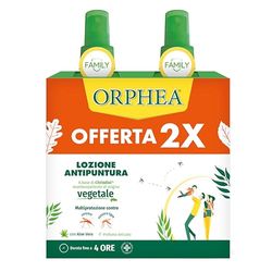 Orphea Protezione Persona - Lozione Antipuntura - Formato Bipack per una protezione duratura – Formulazione insetto repellente di origine vegetale – Durata fino a 4h