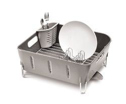 simplehuman KT1106 kompakt droppställ, grå, 5 års garanti