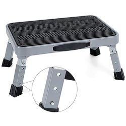 TreeLen Step Stool, Metal, Black, 7-9 Inch