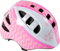 Verstelbare fietshelm voor meisjes, maat S, 52-56 cm, aerodynamische blauwe gaten