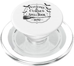 Potions & Curses Spell Book 1692 Themed Graphic PopSockets PopGrip for MagSafe