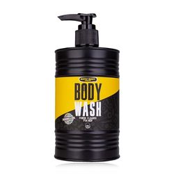 Accentra Gel doccia/Body Wash BATH + BODY TOOLKIT in dispenser a forma di olio da 400 ml, profumo: sandalwood & musk – gel da bagno e doccia per uomini