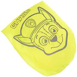 PAW PATROL POS 31488 Reflecterende helm, regenbescherming, met trendy motief, voor fietshelmen in neon-geel met reflectoren, voor betere zichtbaarheid op de weg