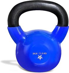 Yes4All KD6S 2–22 kg kettlebell/kettlebellt av gjutjärn med vinylbeläggning 11,3 kg