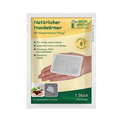 GRÜNSPECHT Natuurlijke handwarmer, 7 x 10 cm, tot 5 uur warmte onderweg, composteerbare vulling, warmtepleister, ideaal voor outdoor-activiteiten, 10 stuks (145-K1)